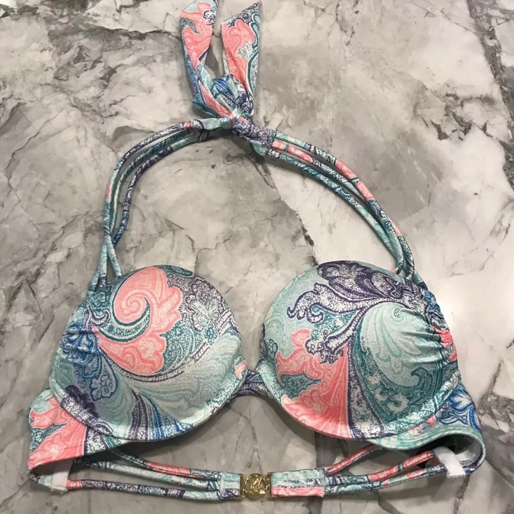 Victorias Secret Bikini Top 32A Bombshell Halter